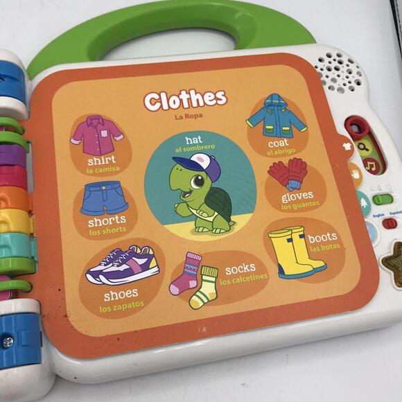 VTech Leapfrog Learning Friends 100 Words Electronic English Spanish Toy Book - Picture 7 of 15